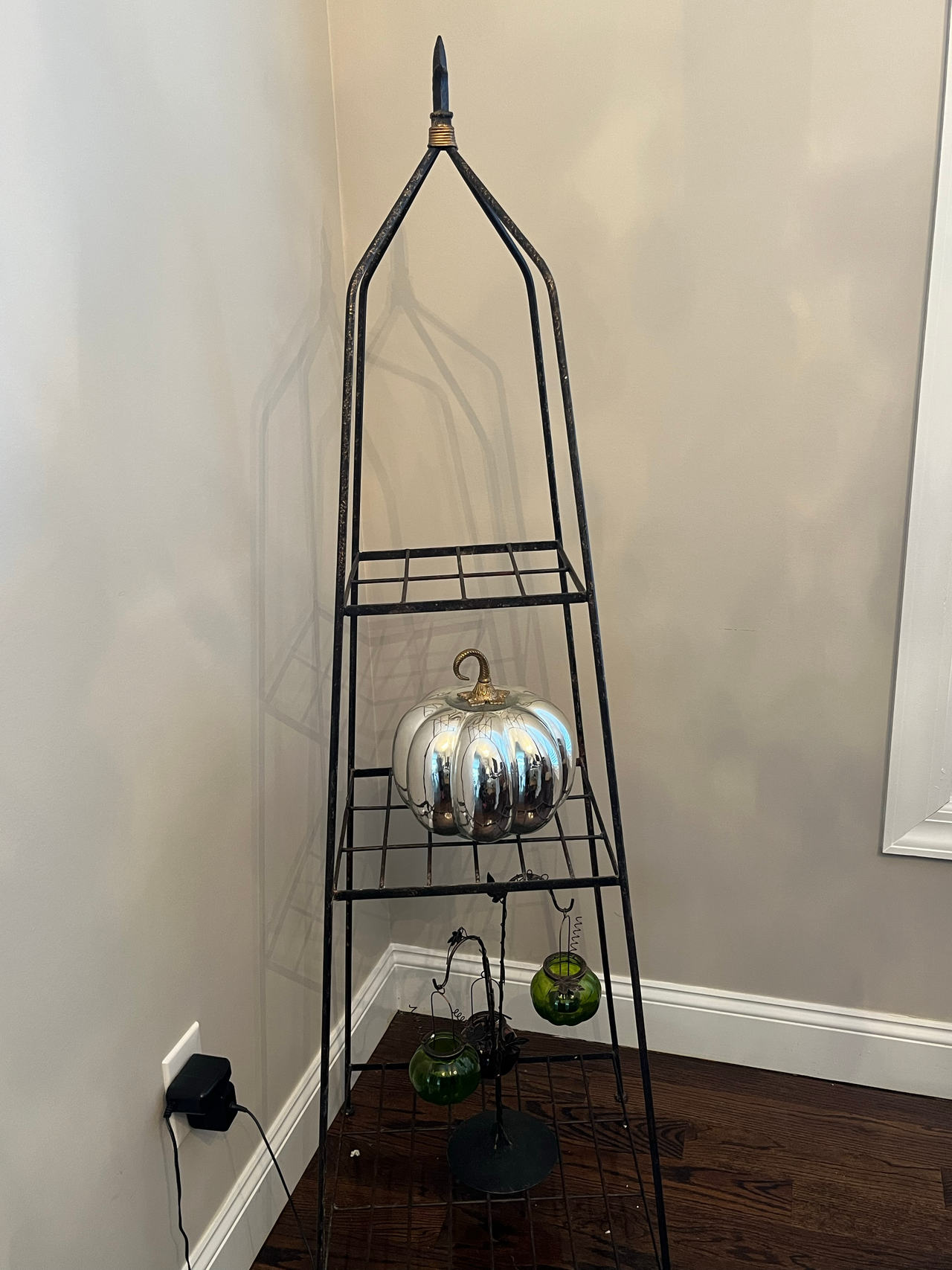 Wrought Iron Shelf Stand