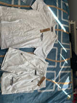 Fear of God Essentials T-Shirt and Shorts Set Light Heather Oatmeal - Image 1