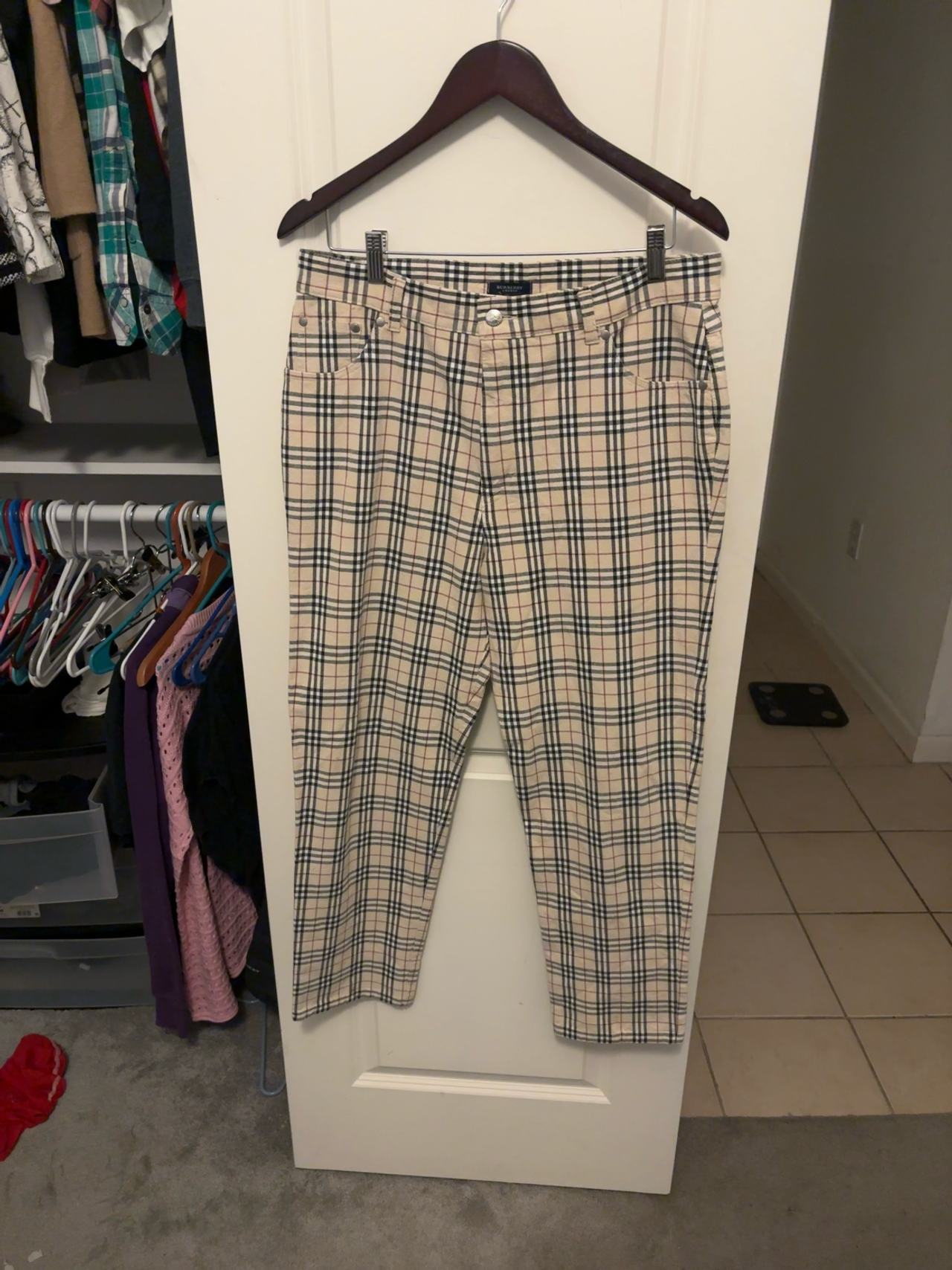 Burberry Nova Check Pants Beige
