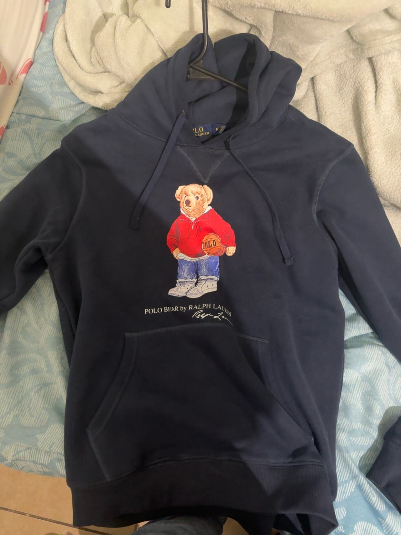 Ralph Lauren Polo Bear Hoodie Navy Blue