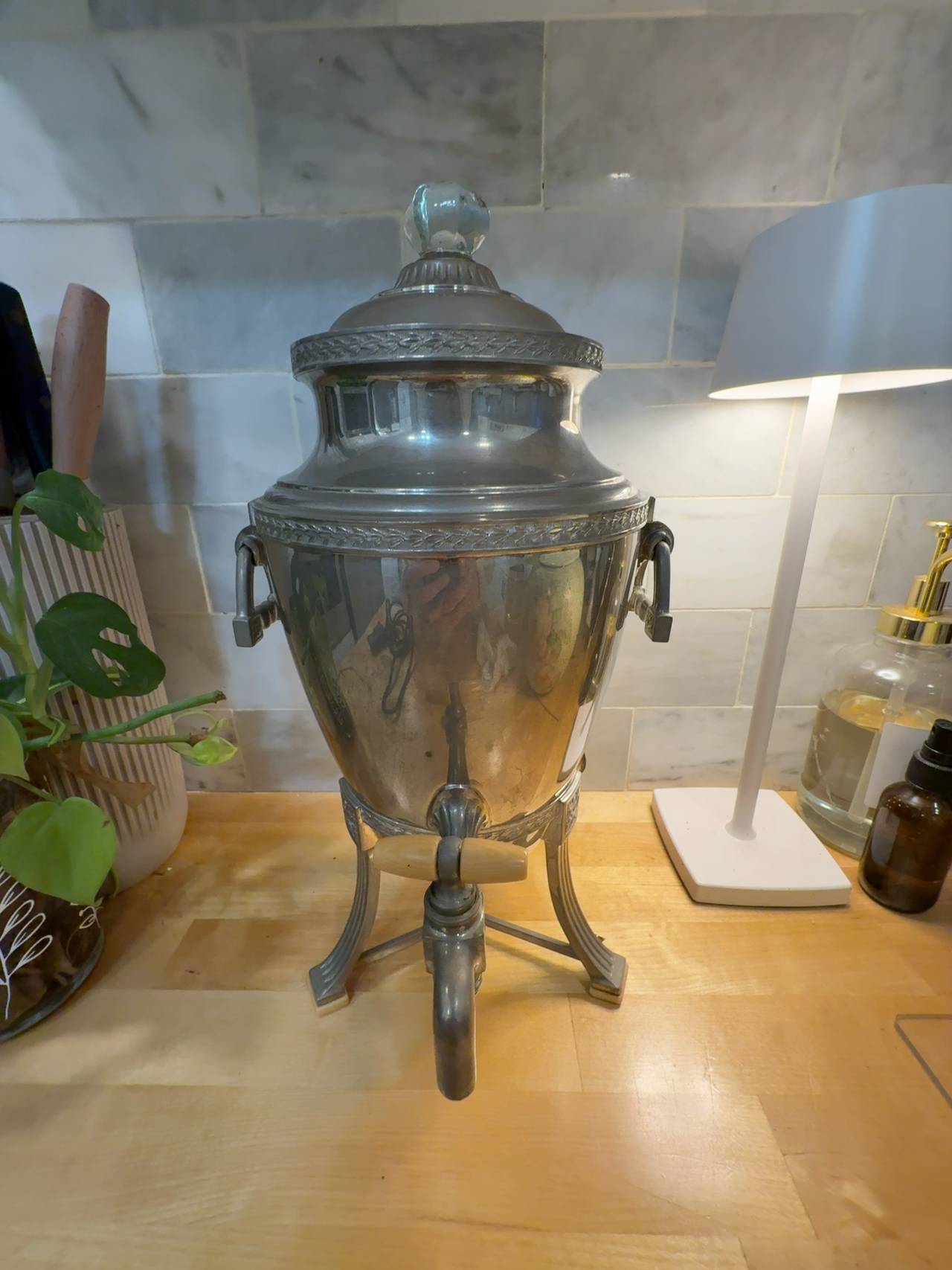 Landers Frary & Clark Vintage Universal Silver Plate Coffee Percolator