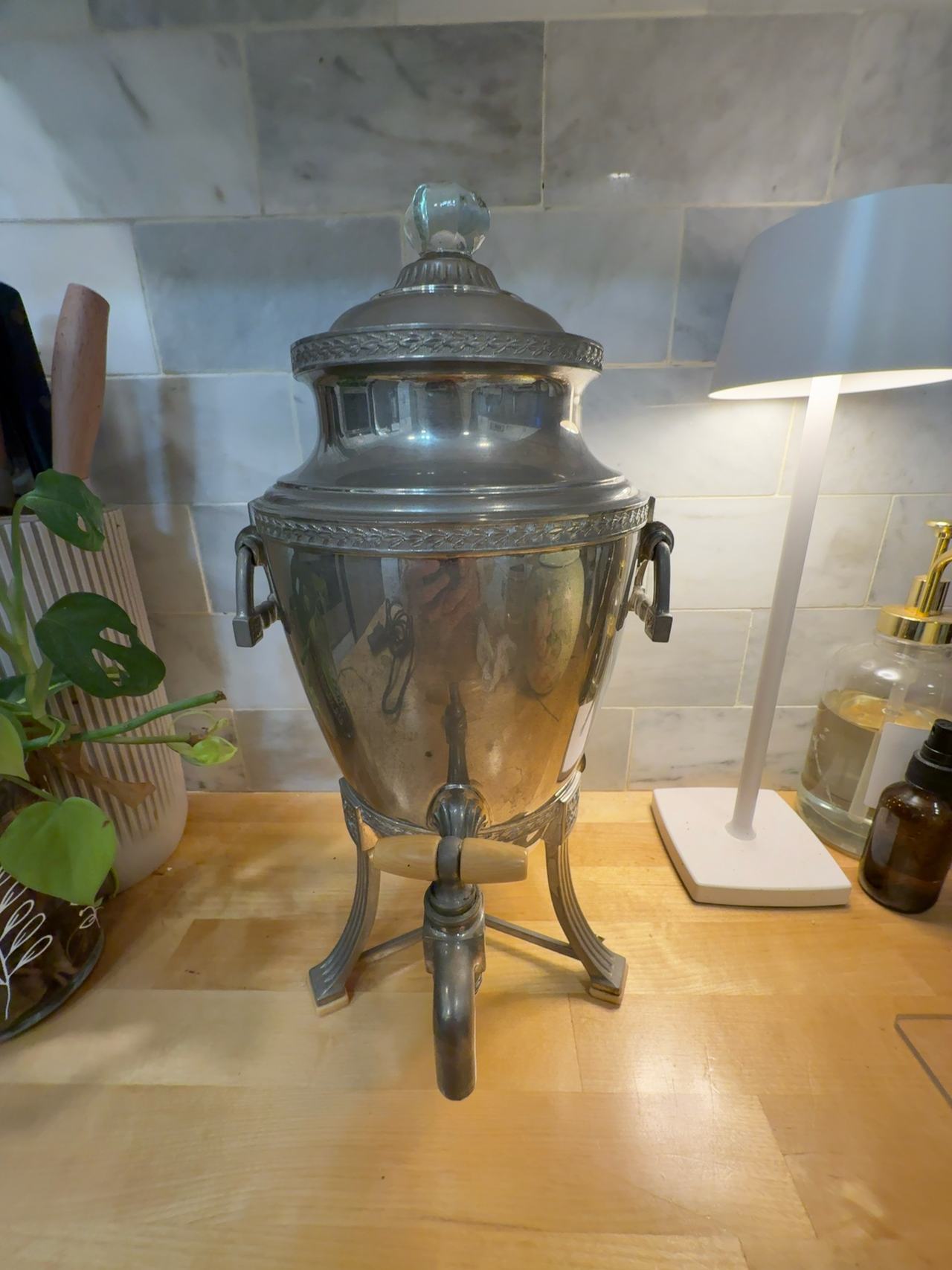 Landers Frary & Clark Vintage Universal Silver Plate Coffee Percolator