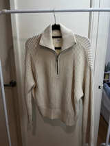 Cotton On Chunky Rib Quarter Zip Pullover - Image 1