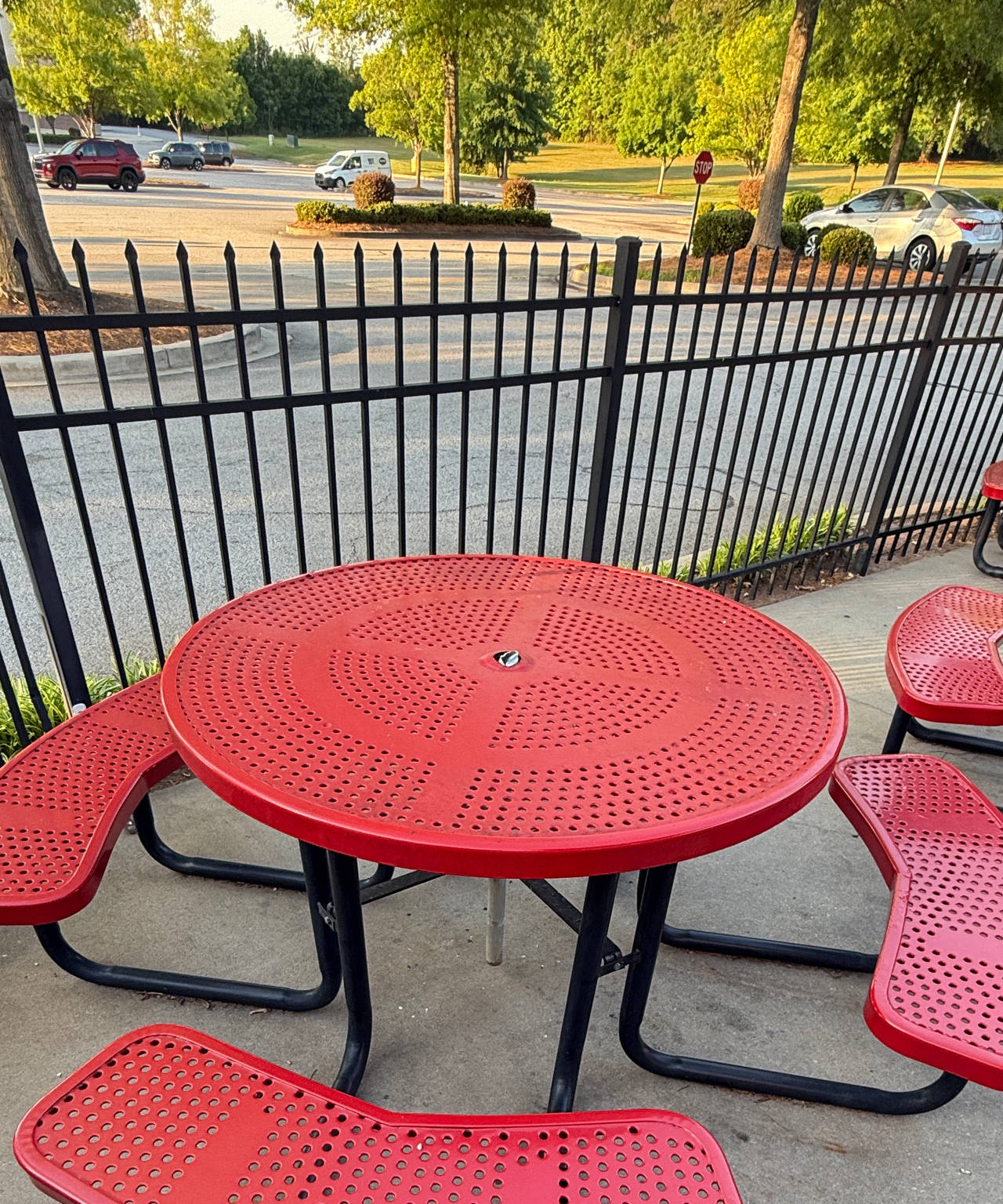 Commercial Perforated Metal Picnic Table
