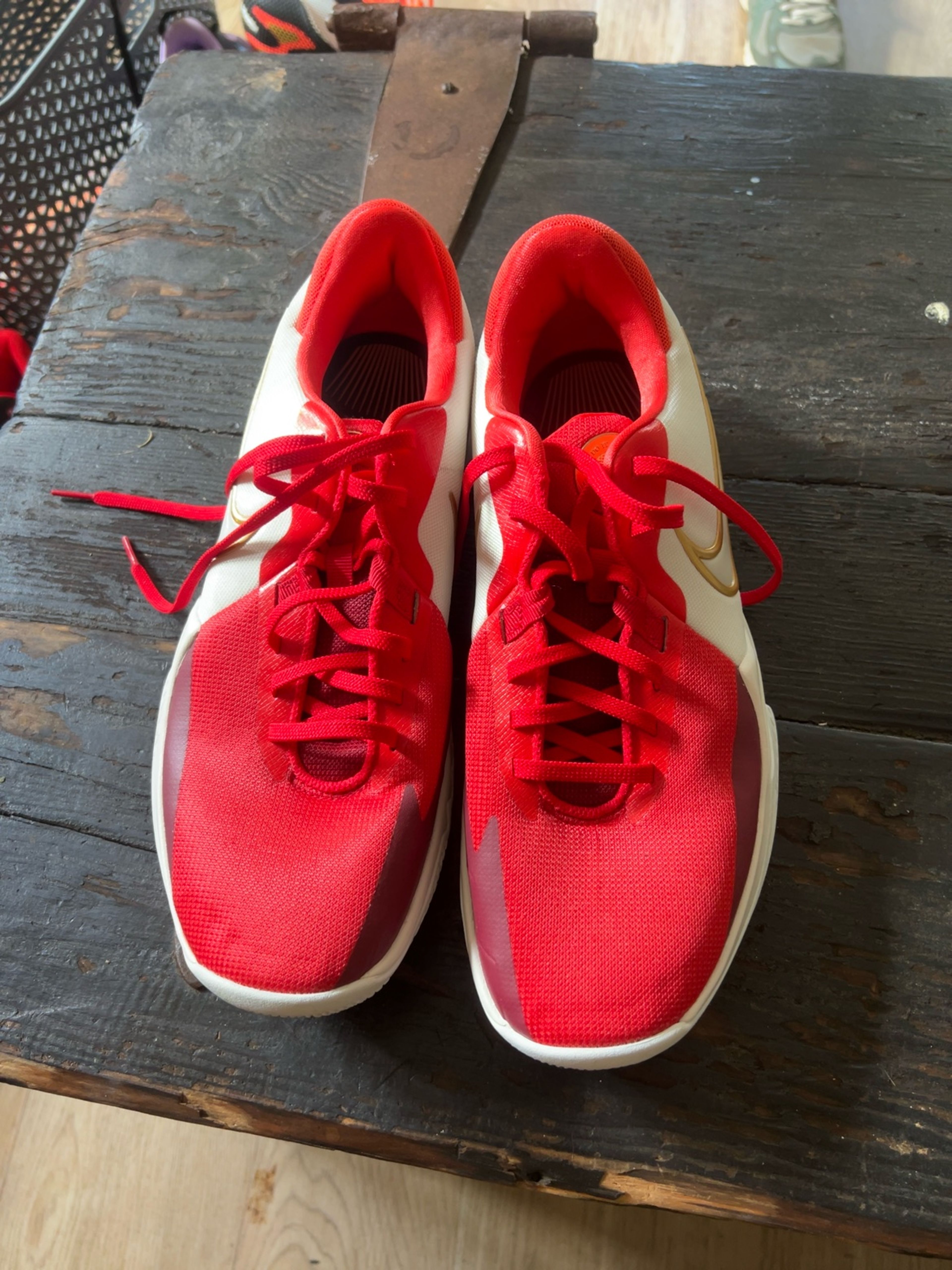 Nike Precision 6 Phantom Metallic Gold/Red
