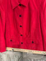Alfred Dunner Red Button Front Jacket with Decorative Stitching  8P - Image 7