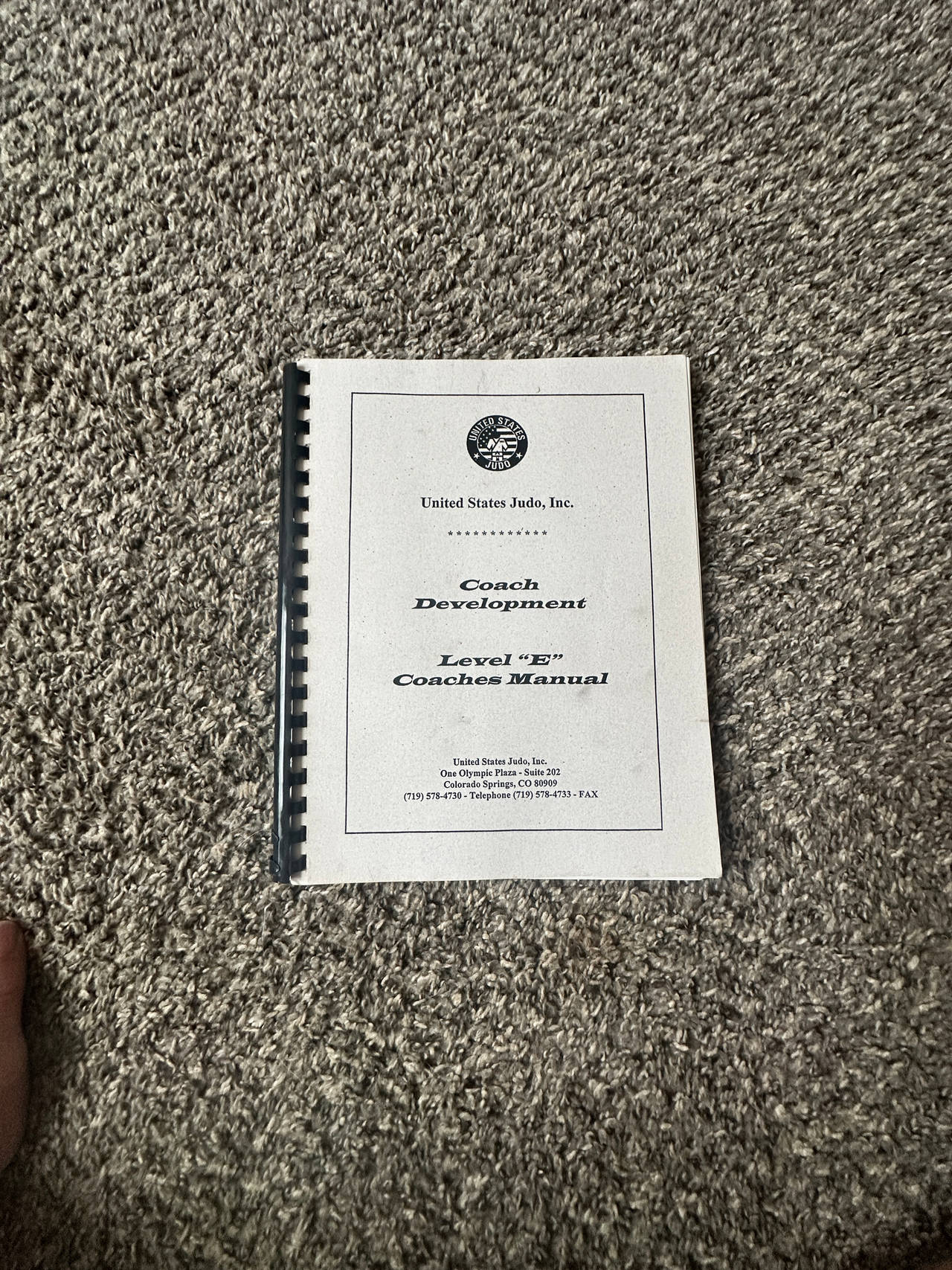 United States Judo, Inc. Coach Development Level 'E' Coaches Manual