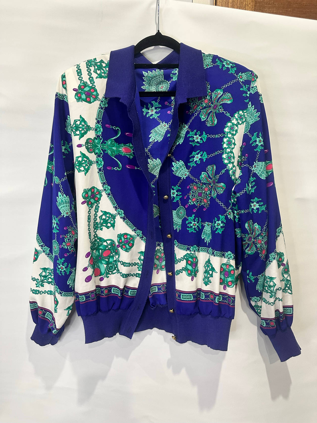 Vintage Silk Bomber Jacket