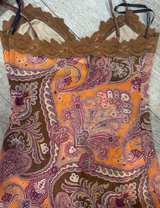 Paisley Print Lace Trim Cami Top - Image 7