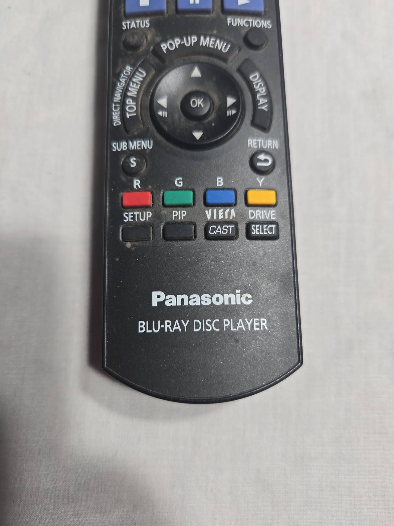 Panasonic Blu-ray Disc Player Remote Control N2QAYB000479