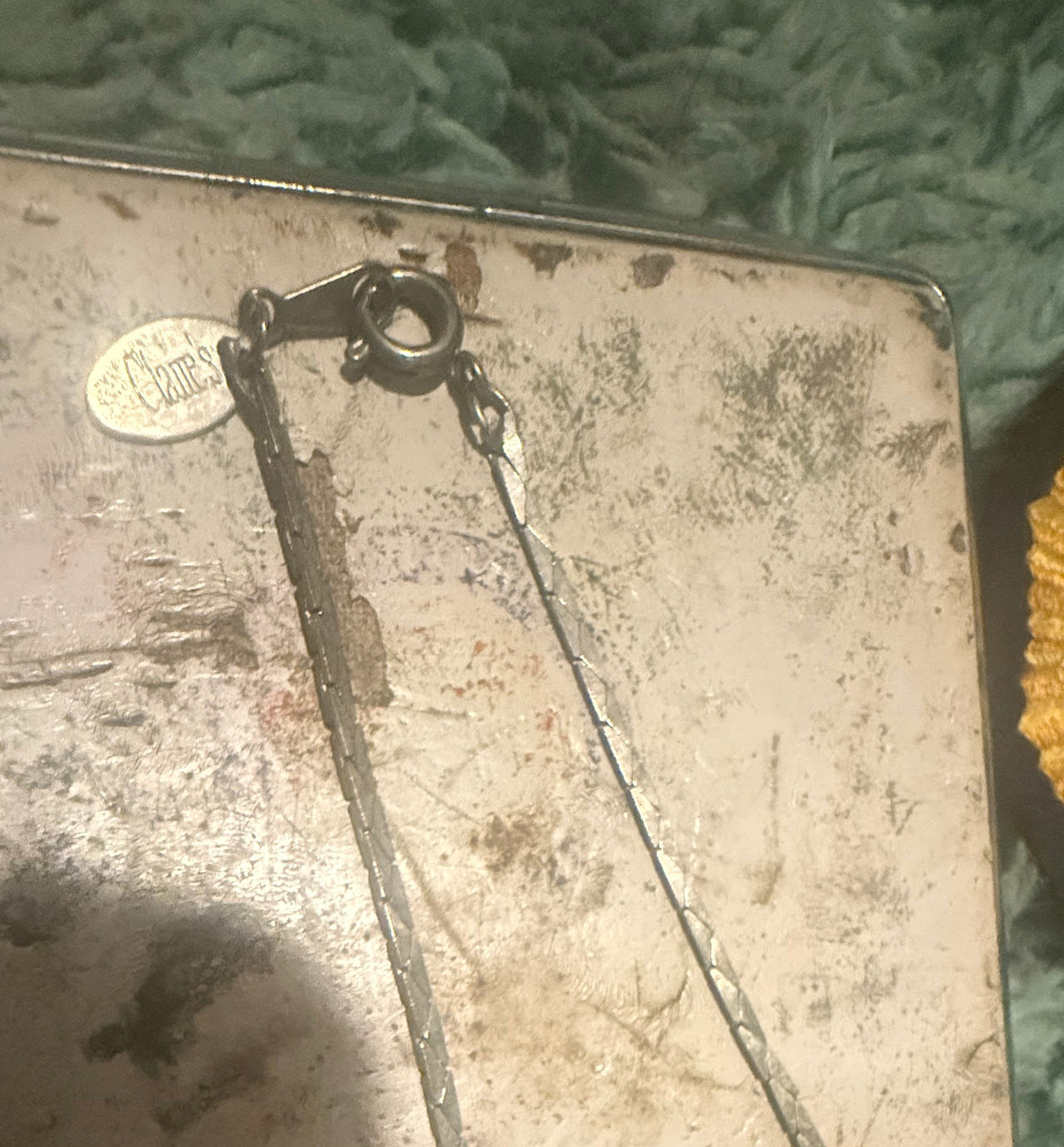 Napier Vintage Silver Tone Serpentine Chain Necklace