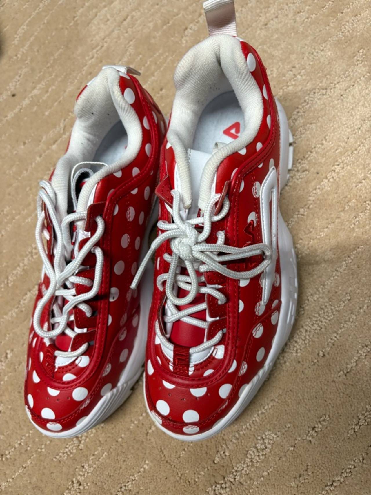 Fila Disruptor II Polka Red/White Sneakers