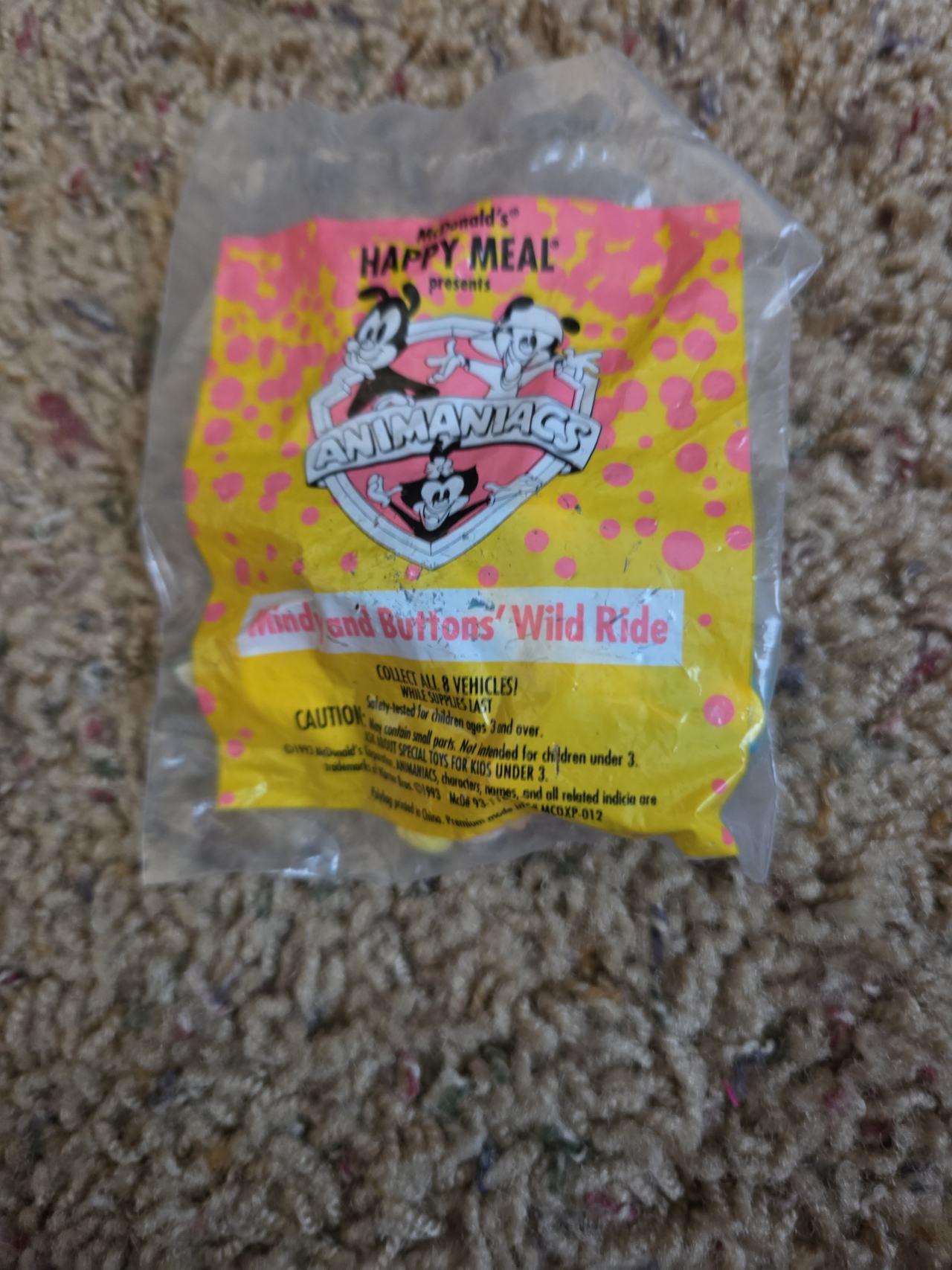 McDonald's Animaniacs Mindy and Buttons' Wild Ride Happy Meal Toy
