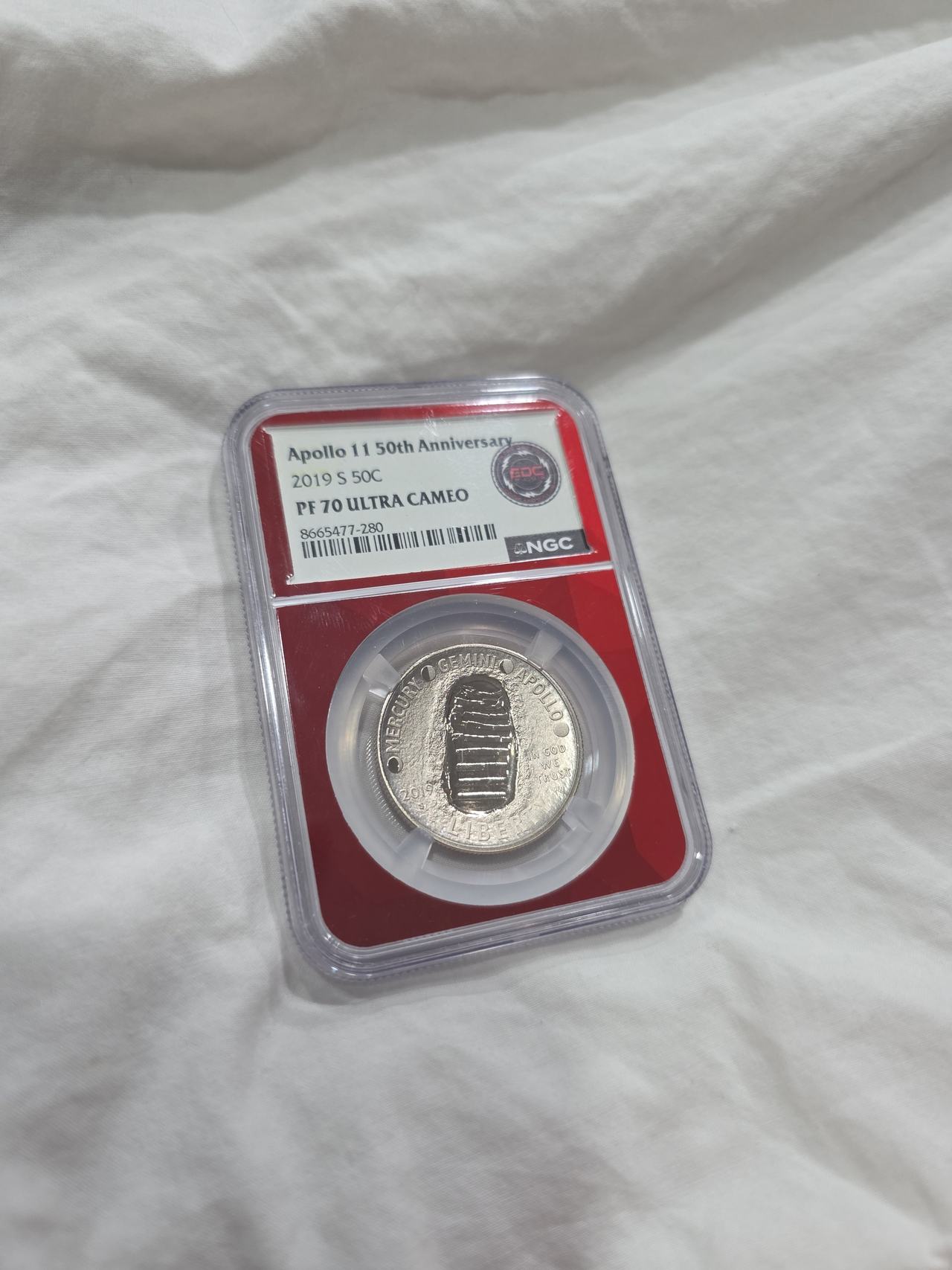 2019-S Apollo 11 50th Anniversary Clad Half Dollar NGC PF70 Ultra Cameo