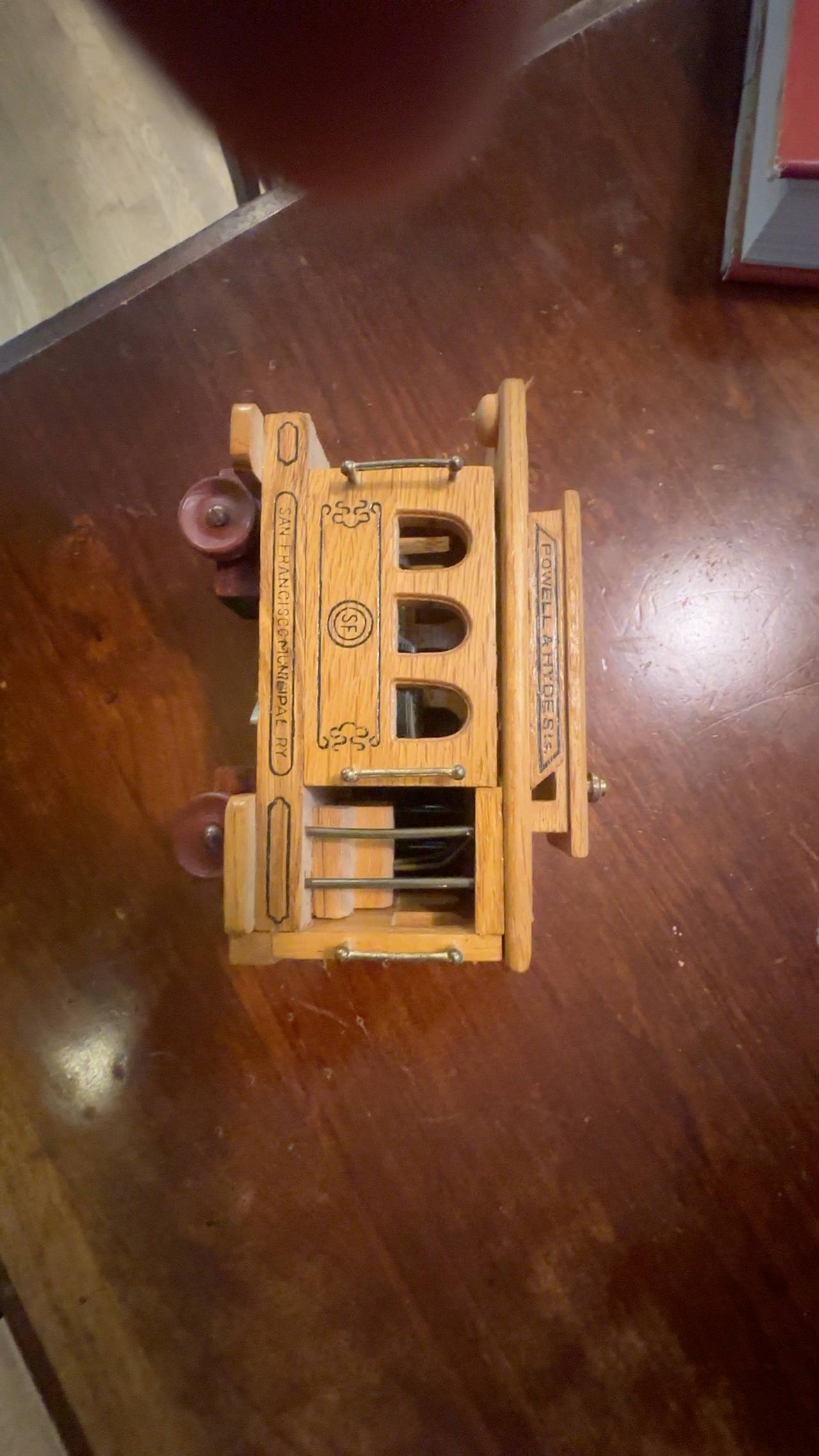 Powell & Hyde San Francisco Cable Car Wooden Music Box