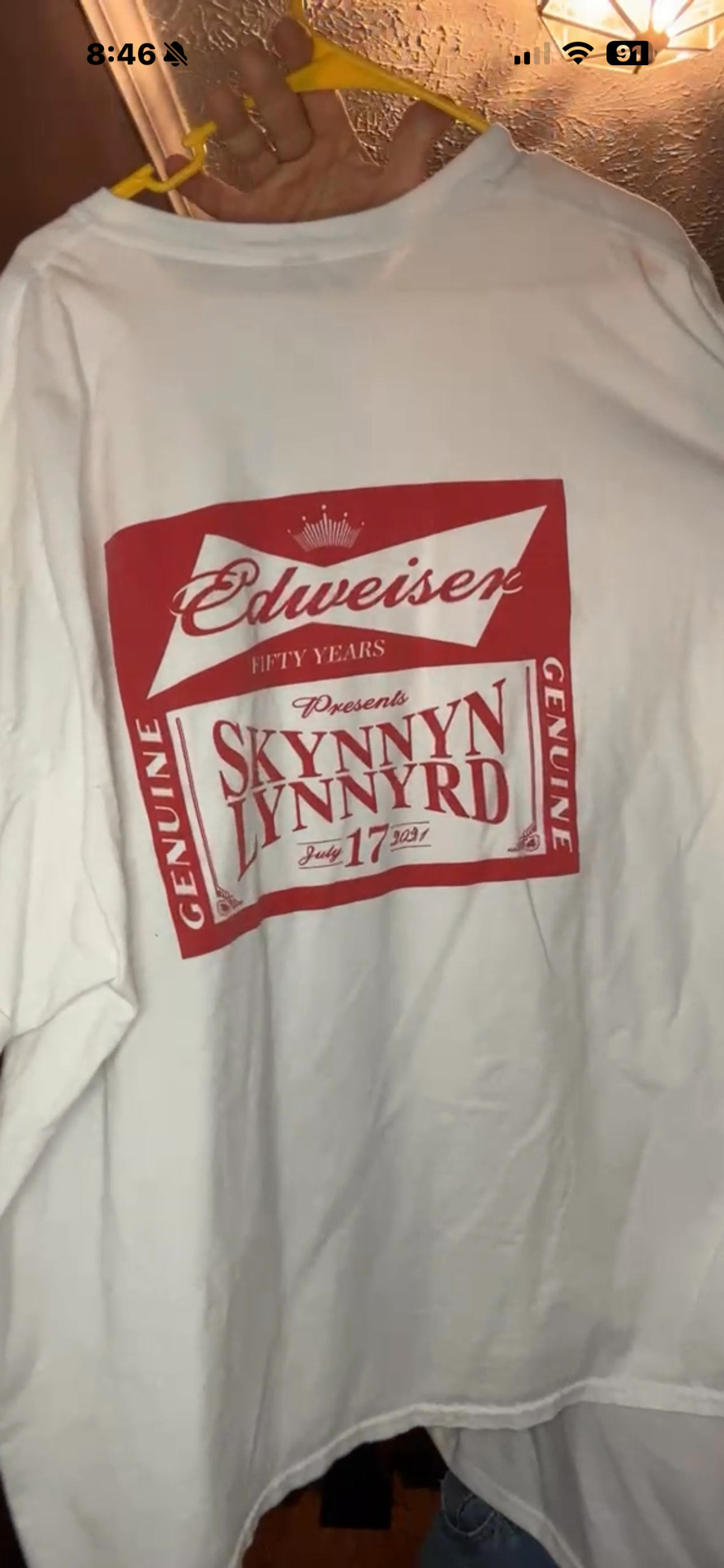 Budweiser Lynyrd Skynyrd 2021 Tour T-Shirt