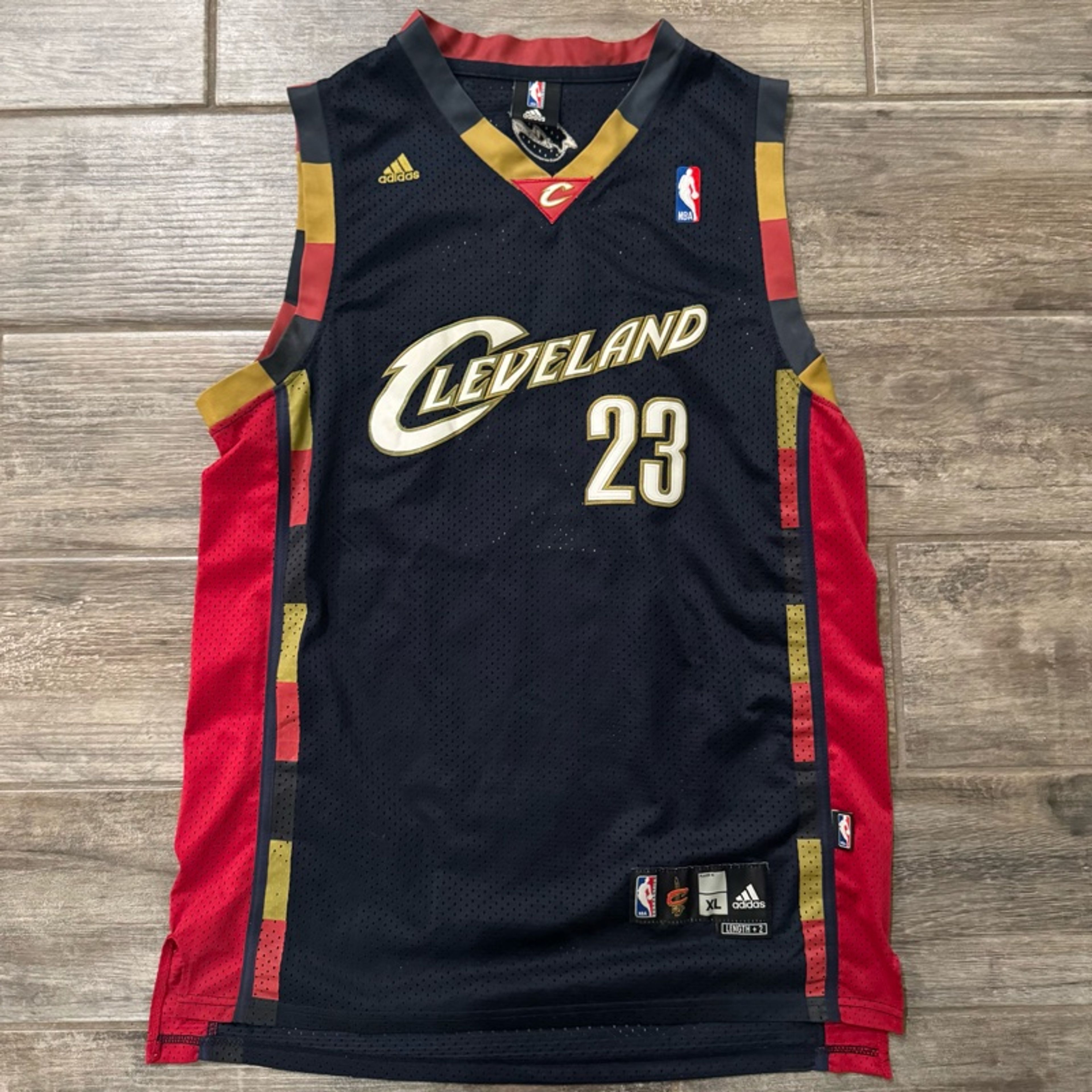 Adidas LeBron James Cleveland Cavaliers #23 Navy Blue Alternate NBA Jersey