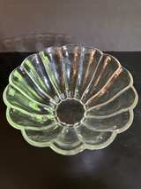 Vintage Scalloped Ribbed Glass Bowl 7” - Image 3