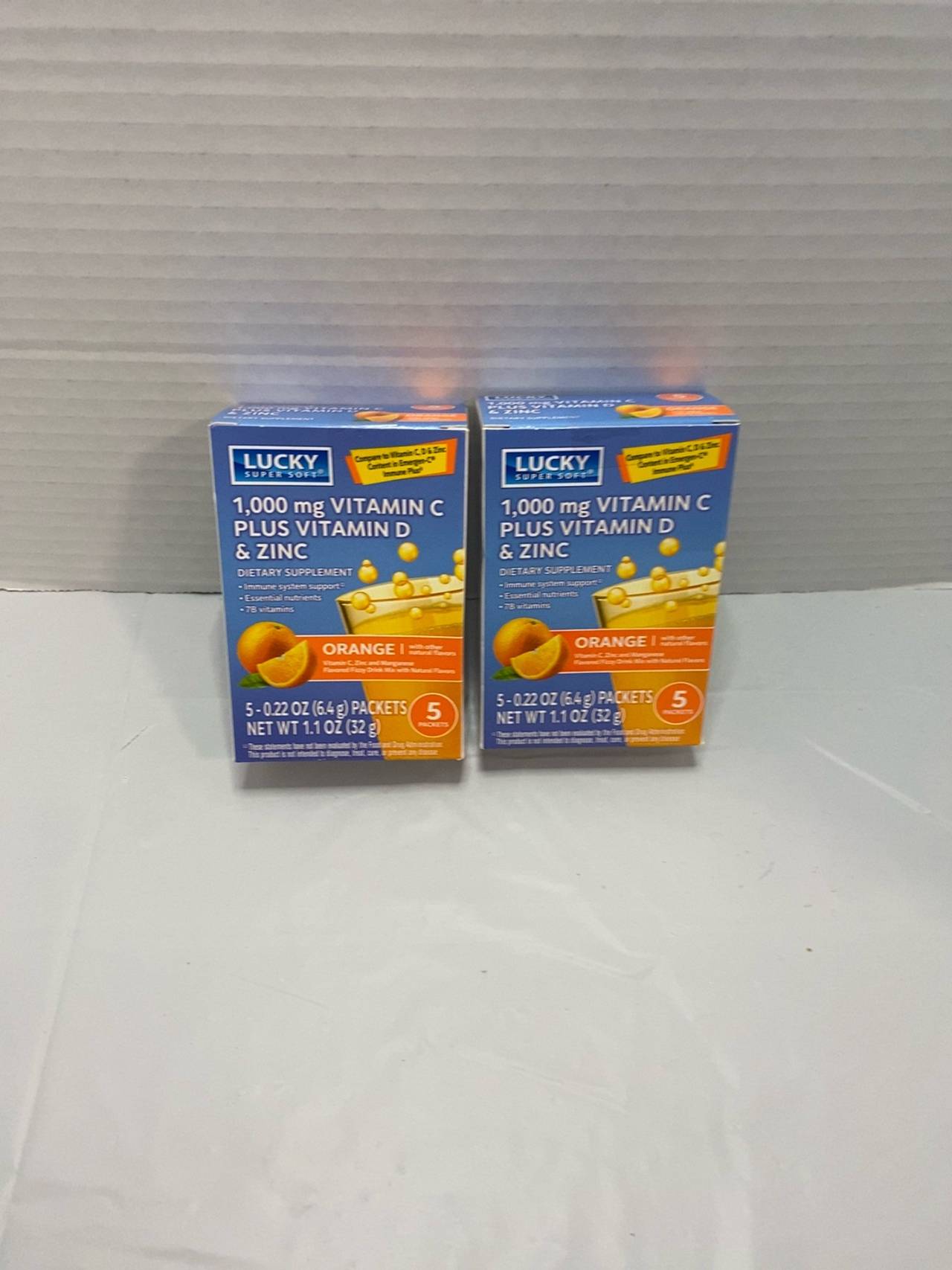 Nature Made Vitamin C + Zinc Fizzy Drink Mix Orange