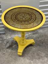 antique pedestal side table - Image 2