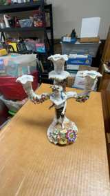 Schierholz Antique German Porcelain Candelabra - Image 1