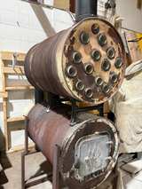 Great barn or shop Double Barr Wood Burning Stove
Top barrel is the heat exchang - Image 3