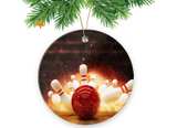 Collectible Christmas Tree Ornaments 3 Inch Pedent,Bowling, for Family - Image 1