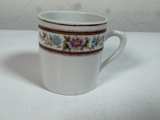 Vintage Floral Porcelain Coffee Mugs Set of 2 - Image 4