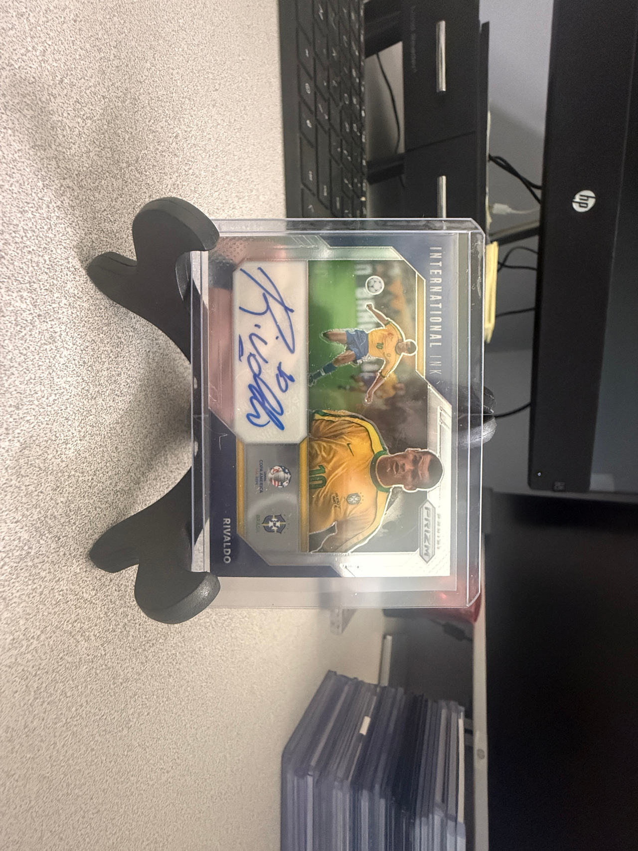 Panini Prizm International Ink Autograph Card - Rivaldo