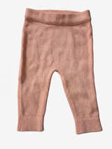 Carter's Pink Knit Baby Sweater Leggings sz 9 Months - Image 5