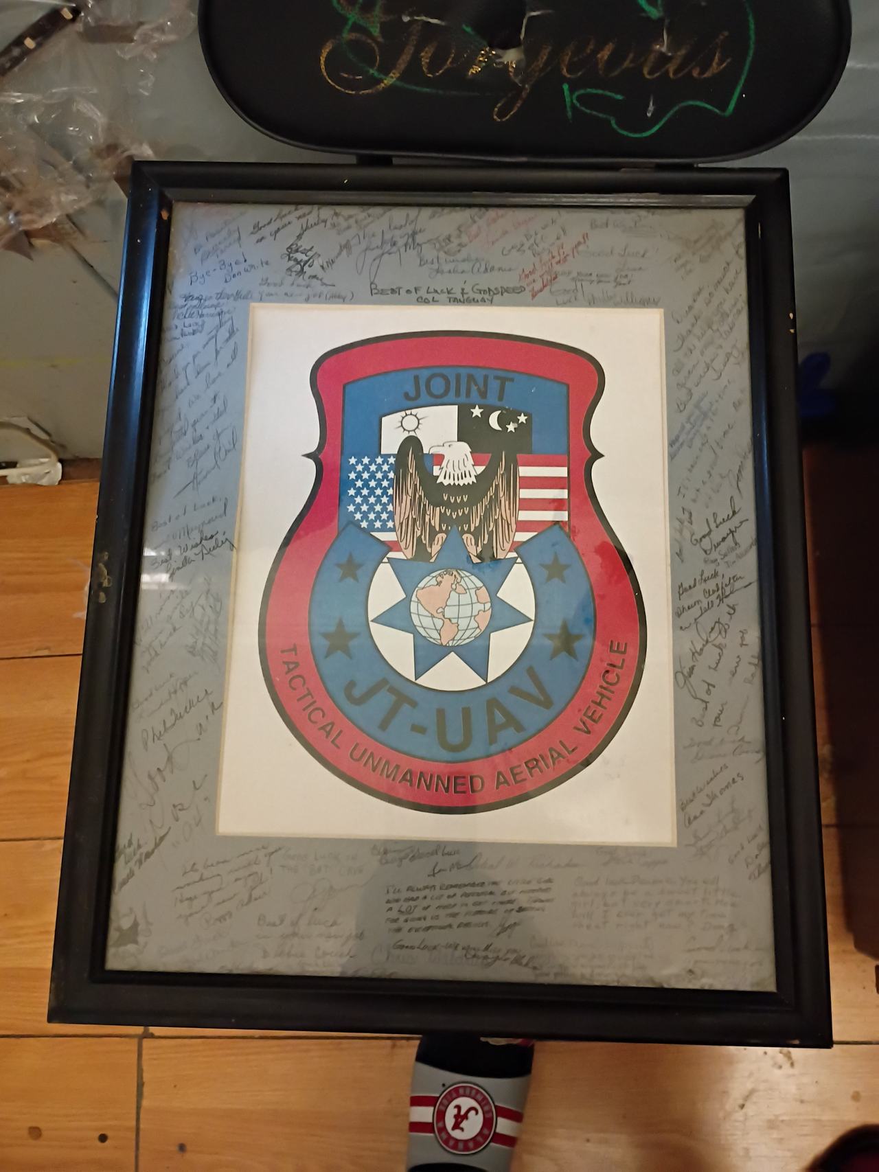 Joint Tactical Unmanned Aerial Vehicle (JT-UAV) Signed Plaque