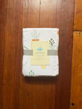 Cloud Island Crib Fitted Sheet - Potted Plants - Image 1