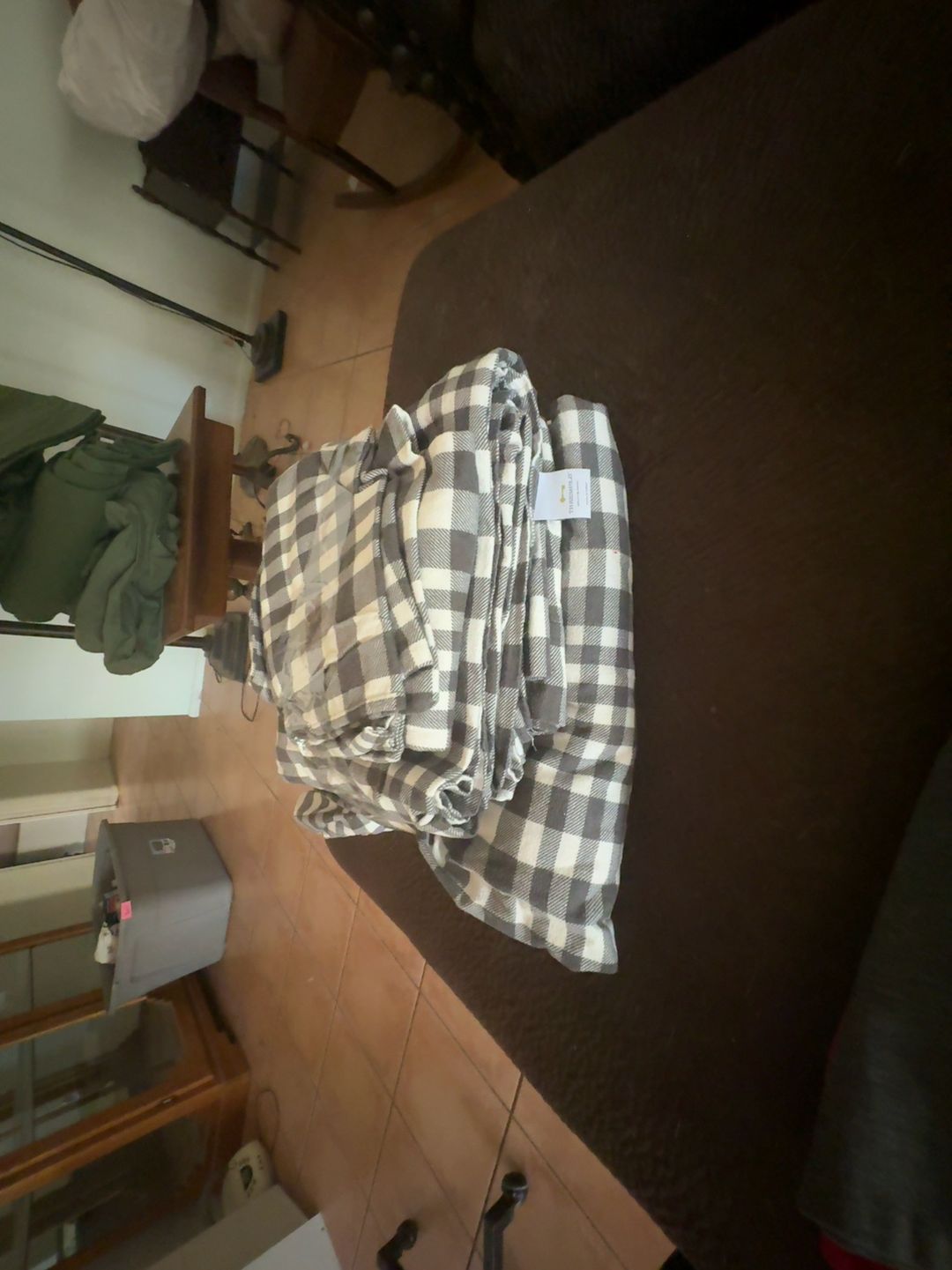 Eddie Bauer Gray Plaid Preston Duvet Cover Set