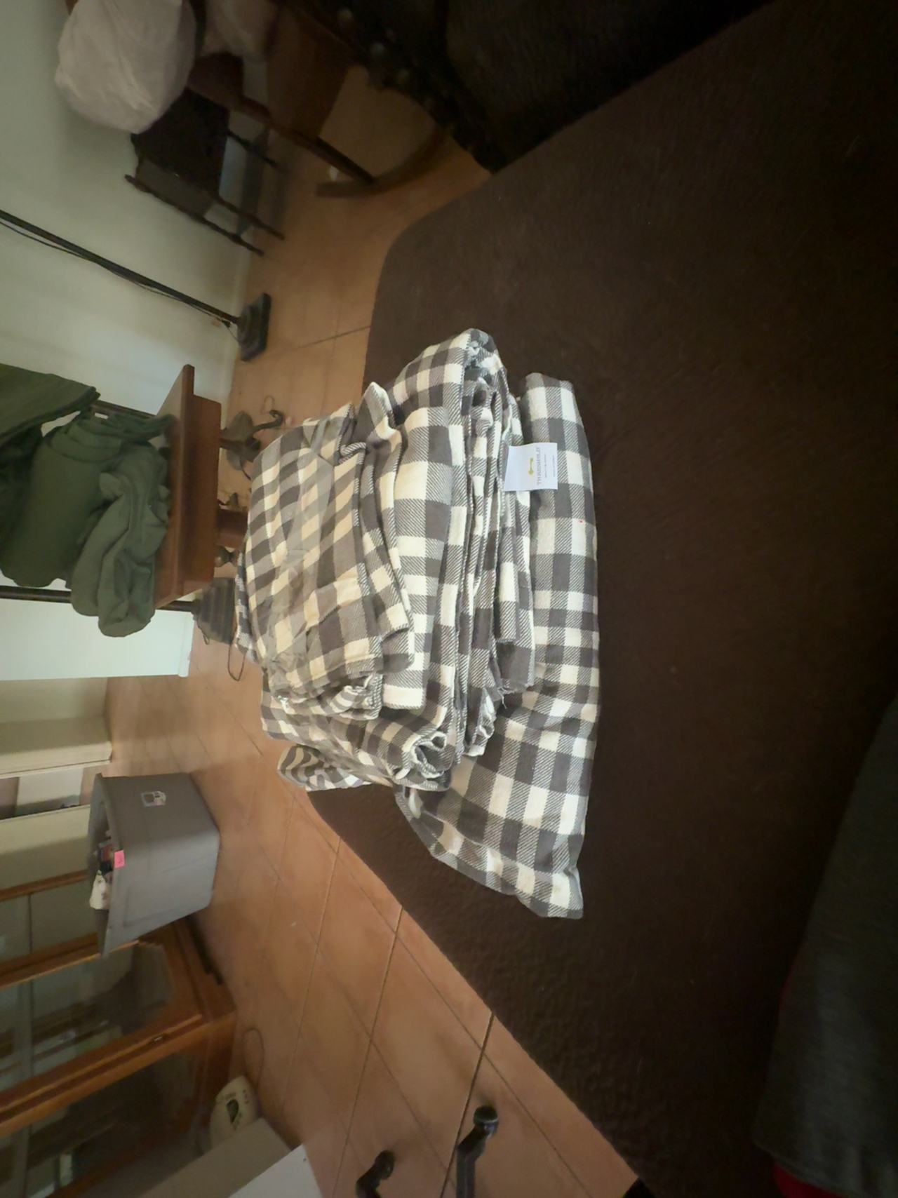 Eddie Bauer Gray Plaid Preston Duvet Cover Set