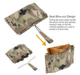 KRYDEX Tactical First Aid Pouch Quick-Release EMT Medical Pouch Blow Out - Image 2