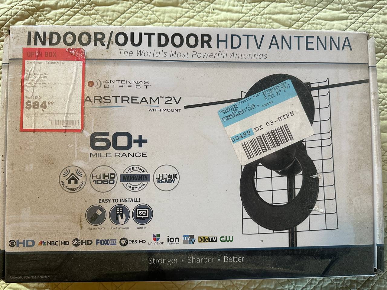 Antennas Direct ClearStream 2V Indoor/Outdoor HDTV Antenna