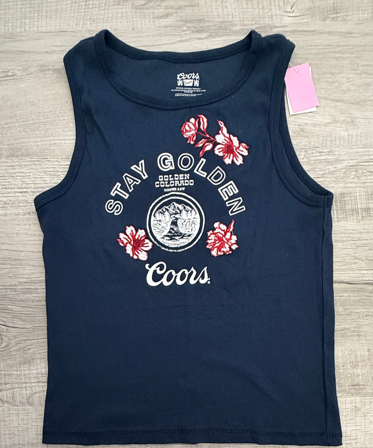 Coors Stay Golden Floral Tank Top