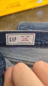 Gap High Rise Flare Jeans Size 18R - Image 2