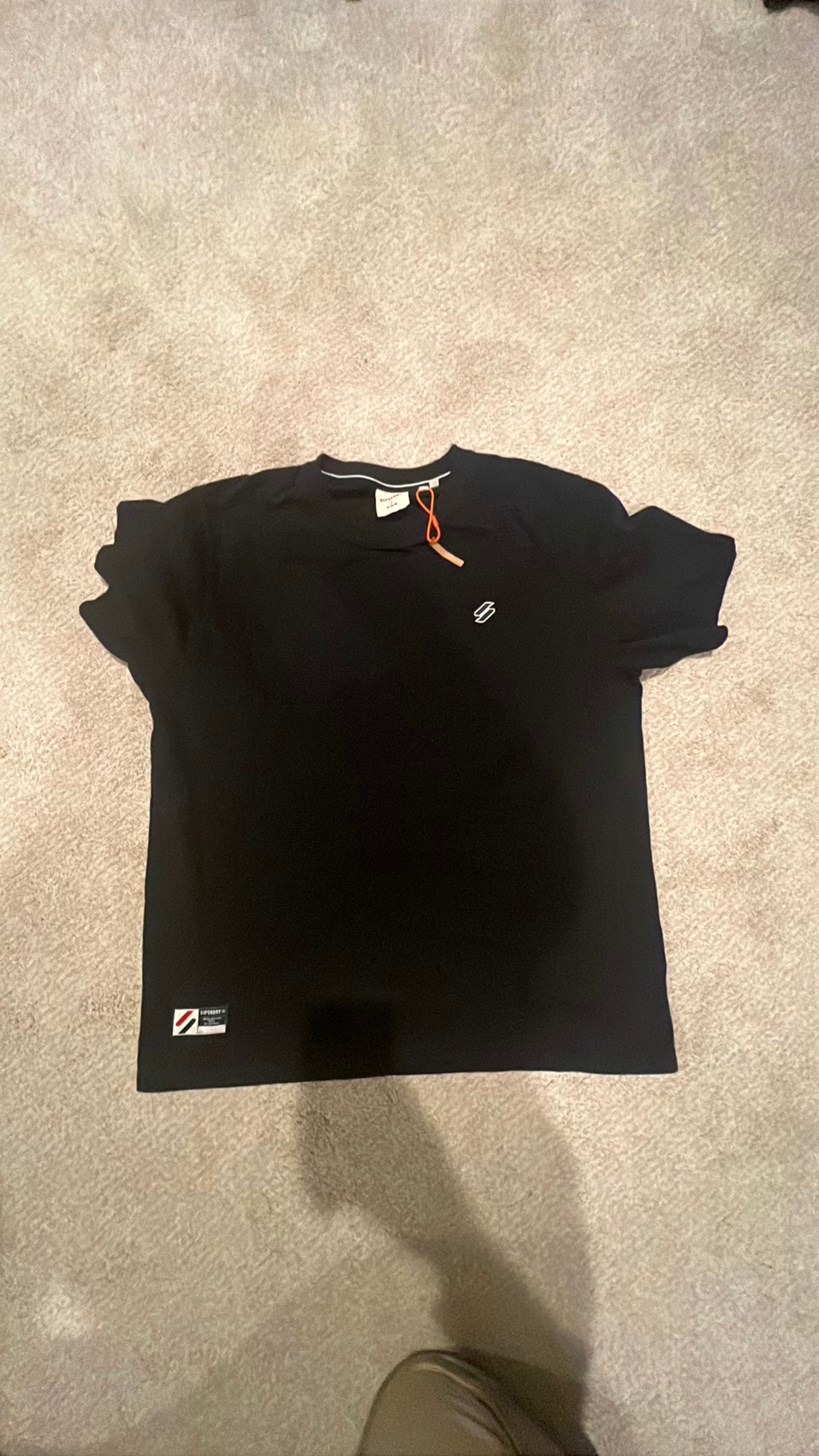 Superdry Code Logo Chenille T-Shirt Deep Navy - Image 2