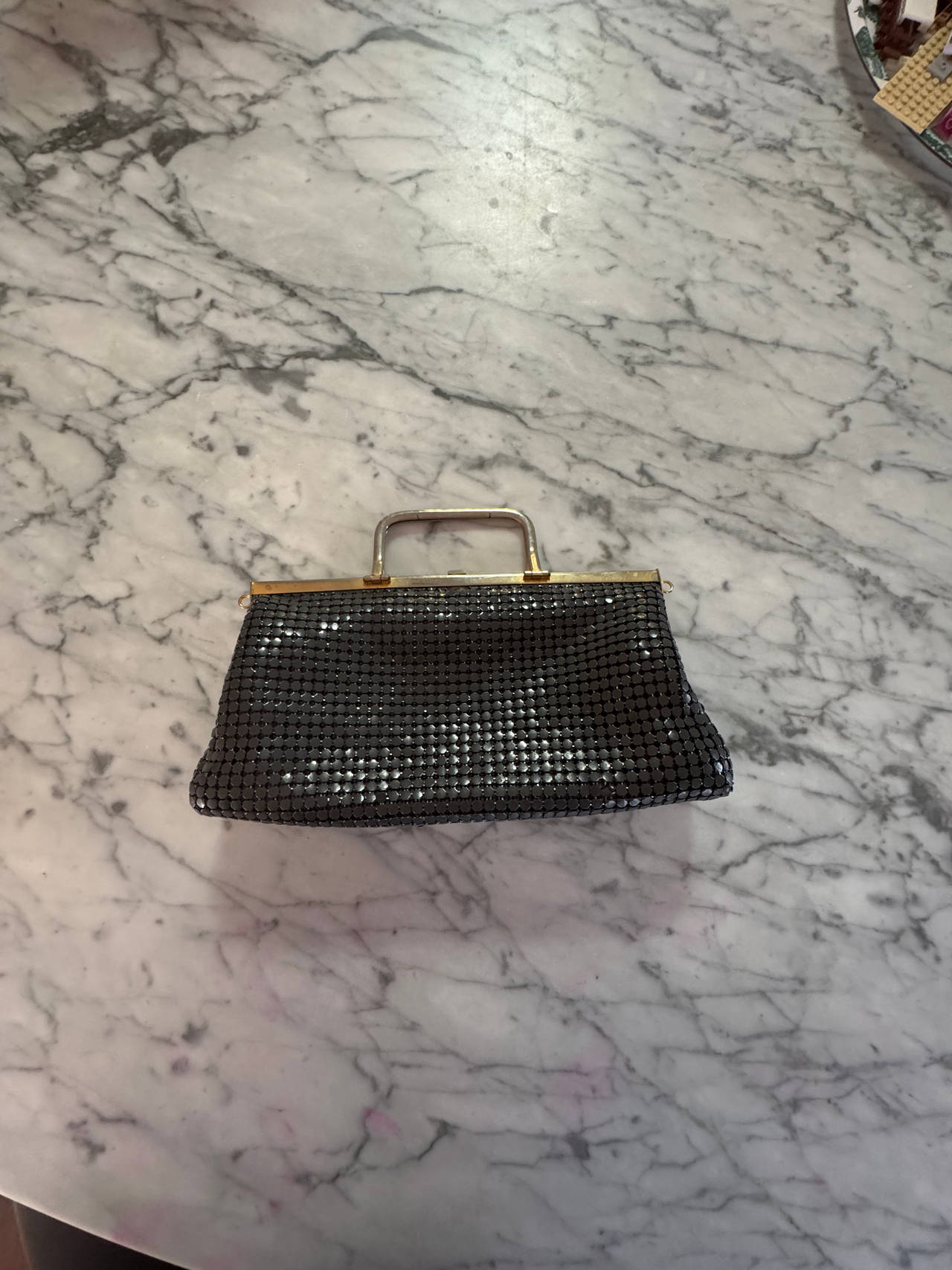 vintage mesh evening bag