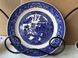 Churchill England Blu Willow China-1 Lg Plate, 2 Sm Plates, 2 Bowls and 6 Mugs - Image 4