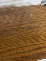 Vintage Oak Writing Desk with Drawer - Image 3
