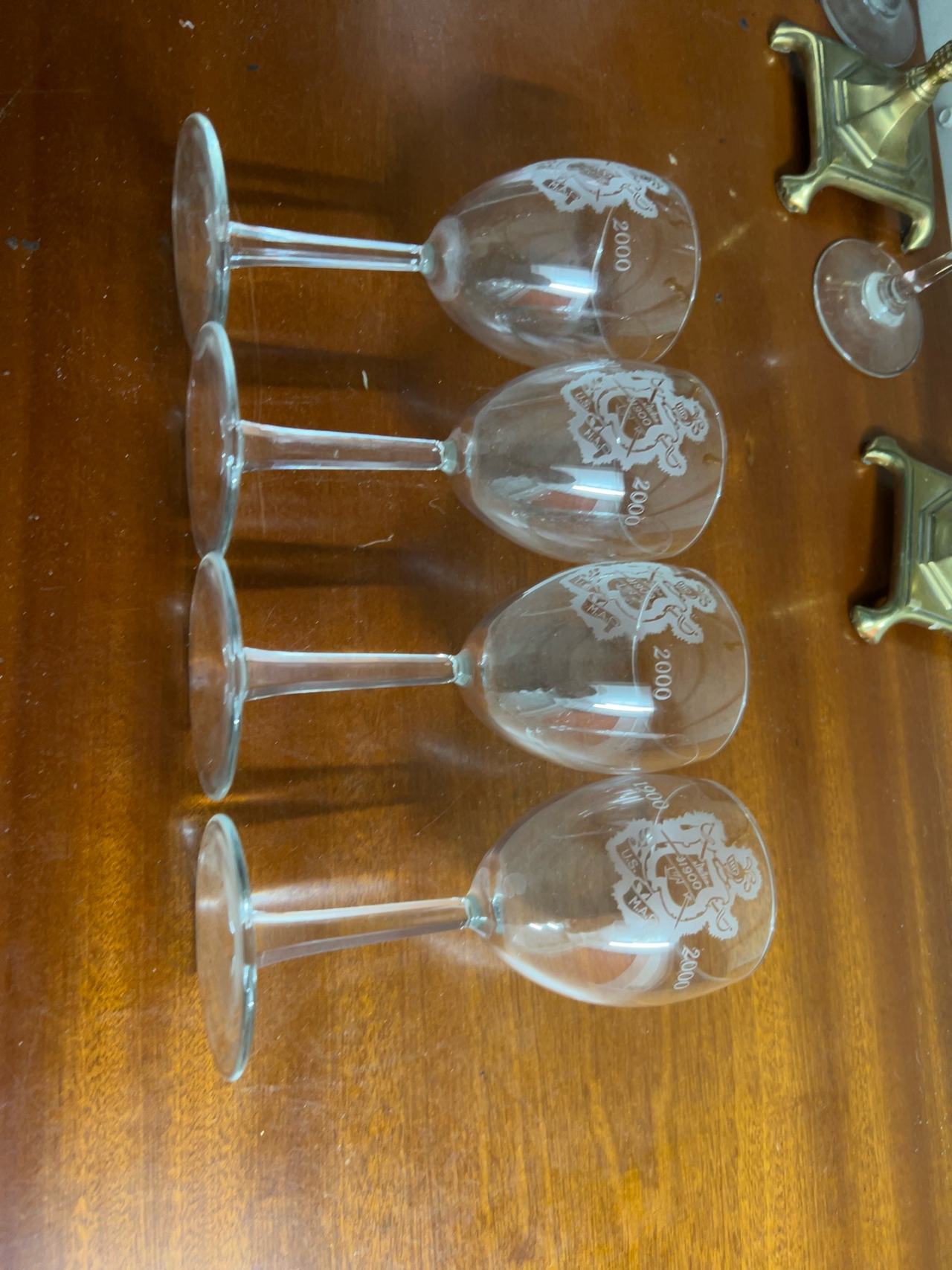 Custom Engraved Clear Wine Glass