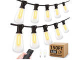 Outdoor String Led Patio Lights - 150Ft 45M Outside Waterproof Light With Remote - Image 1