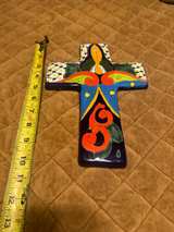 Talavera Multicolor Ceramic Wall Cross - Image 3