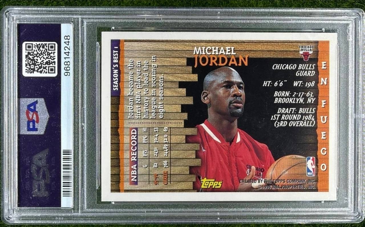 1996 Topps Season's Best Michael Jordan En Fuego #SB1 PSA 10