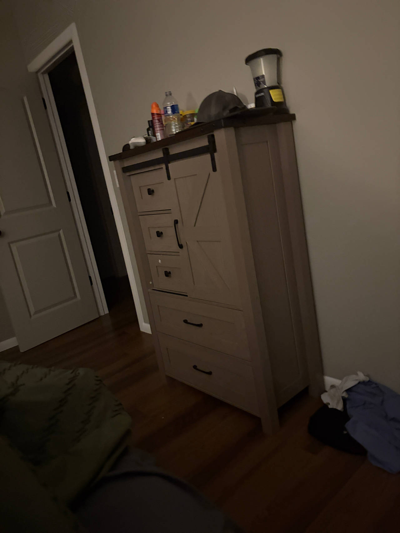 Barn Door Style Dresser Chest