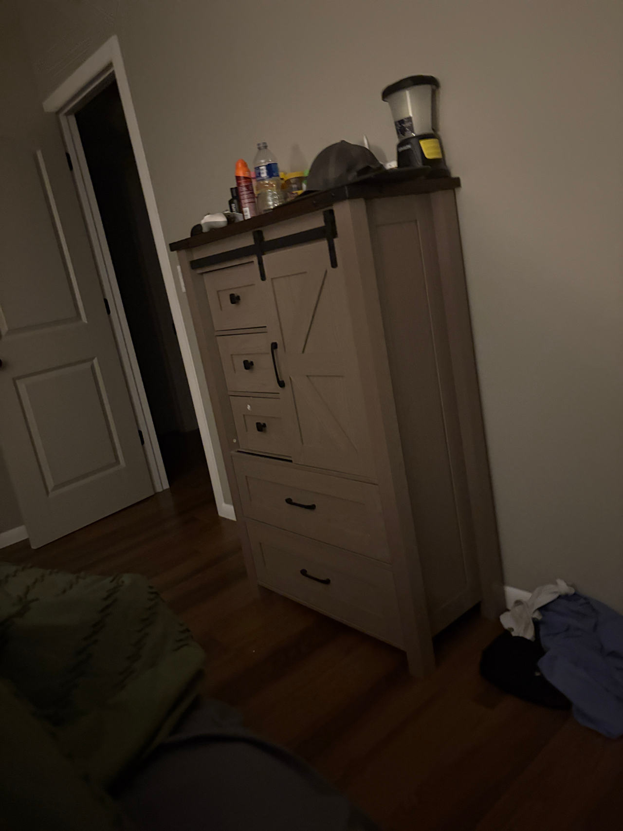 Barn Door Style Dresser Chest