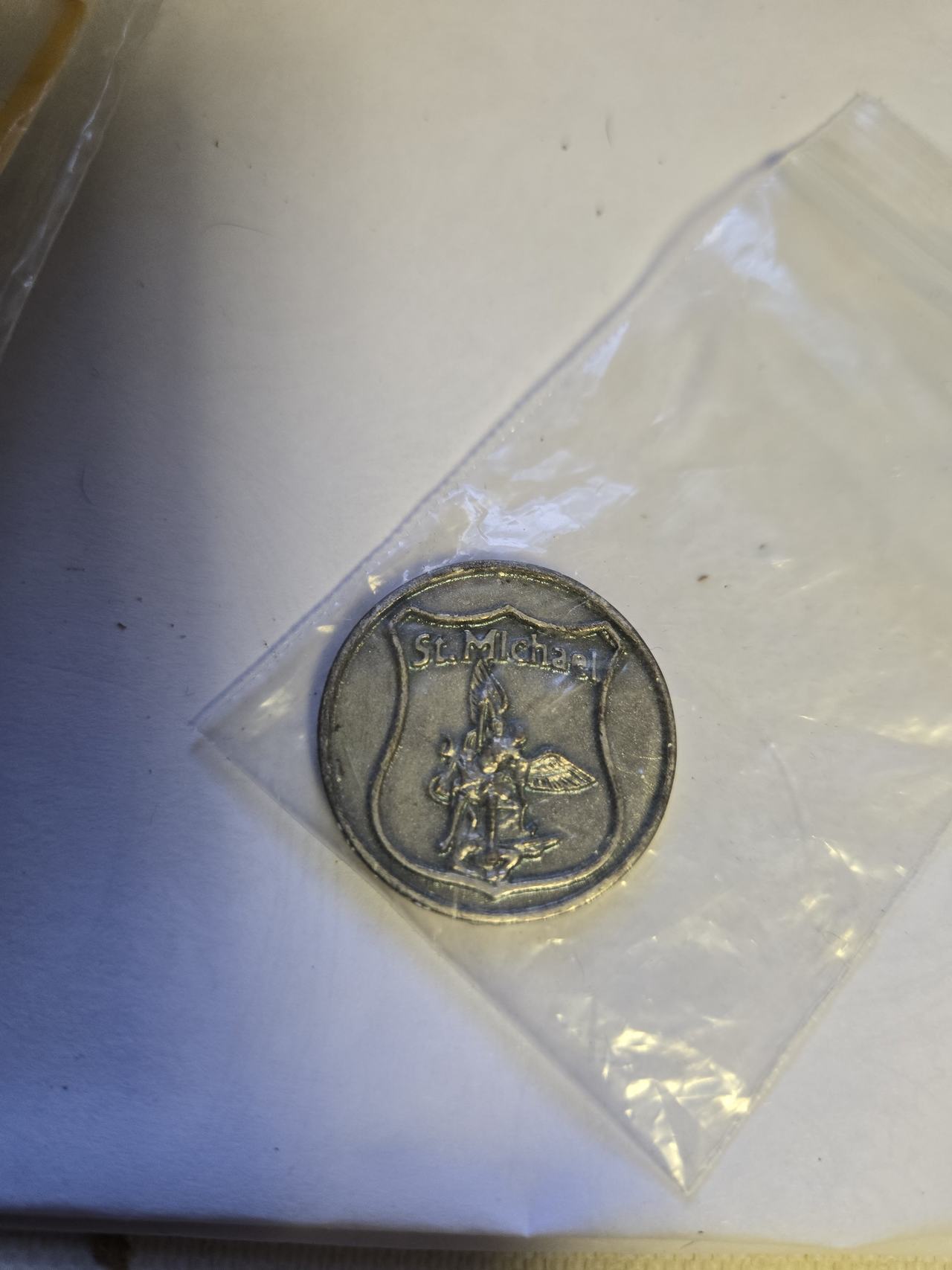 St. Michael Religious Pocket Medal Coin