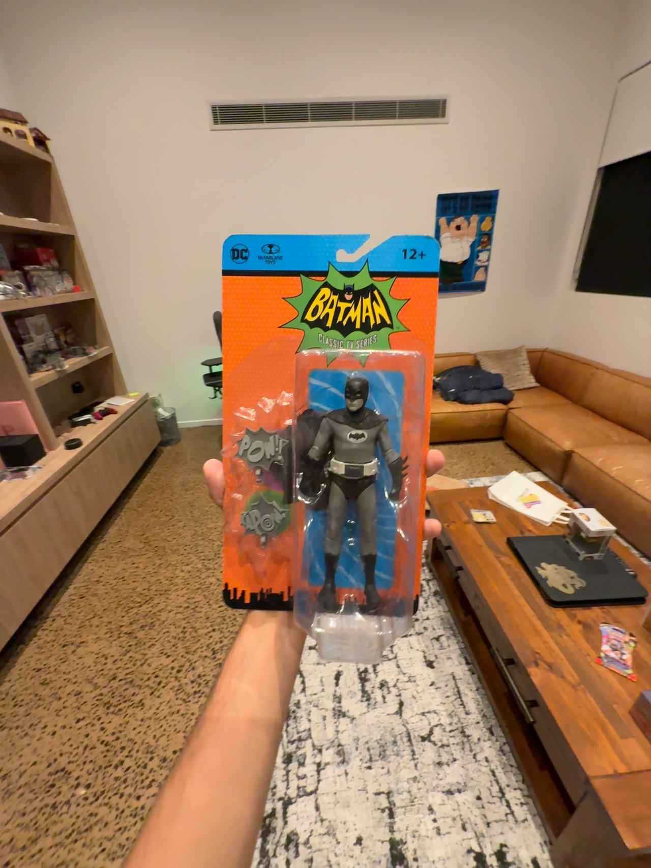 McFarlane Toys Batman 1966 Black & White TV Figure 6"